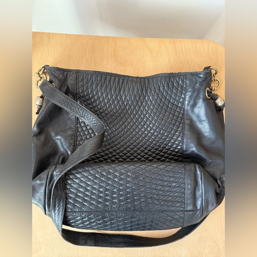Vintage Bally Black Quilted Leather Shoulder Bag - Picture 3 of 15